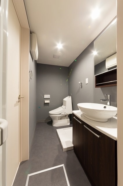 トイレ　落着く空間のトイレスペース。