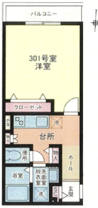 HESTA近大前IVの間取り写真