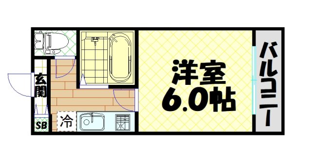 マンションタワーサイドの間取り写真
