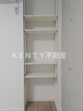 収納　たっぷりとした収納スペースです