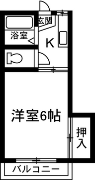 太田市浜町のアパートの間取り