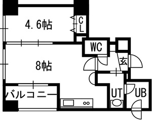 クラッセ円山　ＷＥＳＴの間取り