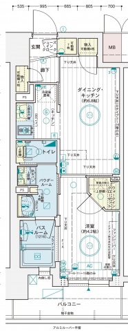 エステムコート広島国泰寺の間取り