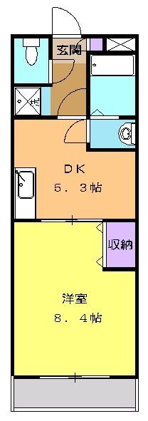 静岡県静岡市駿河区西島（マンション）の賃貸物件の間取り