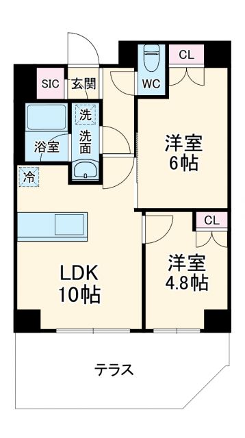 ディームス横濱神之木台の間取り