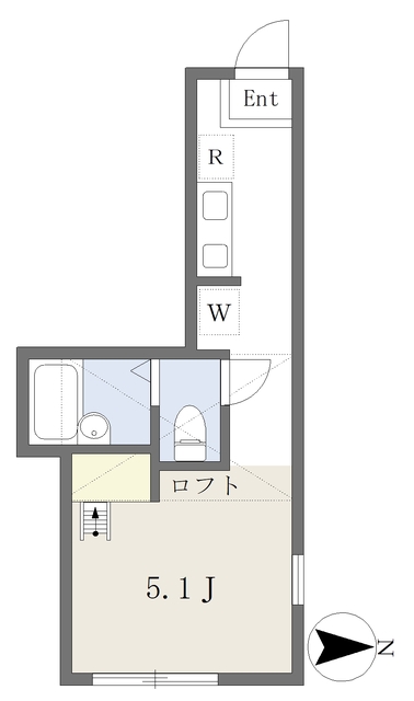 【横浜市神奈川区六角橋のアパートの間取り】