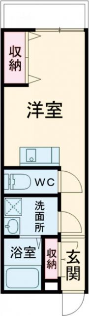 枚方市中宮東之町のアパートの間取り