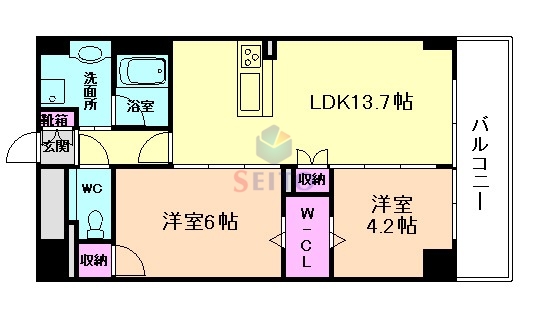 トリニティ豊中本町の間取り