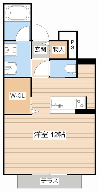 彦根市西今町のアパートの間取り