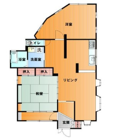 川崎市麻生区高石のアパートの間取り