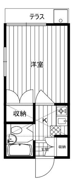 海老名市上今泉のアパートの間取り