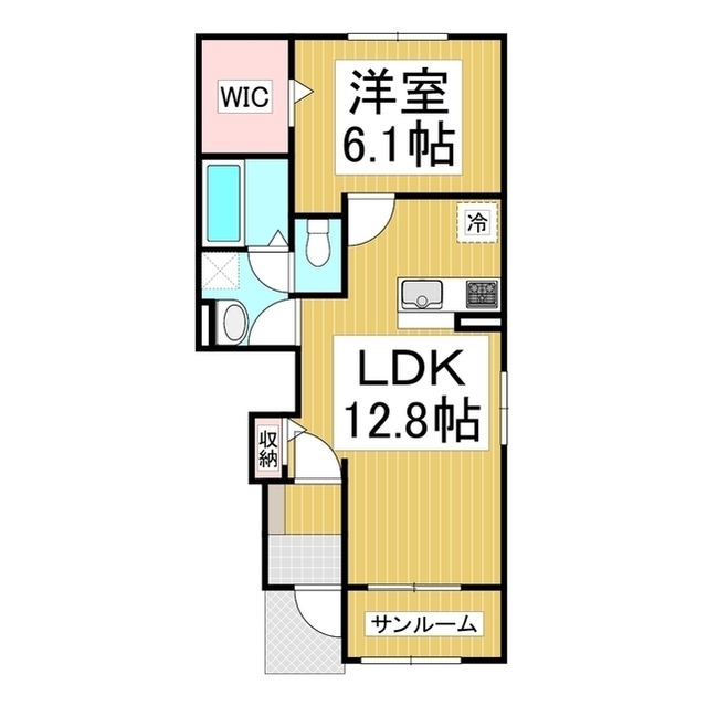 埴科郡坂城町大字南条のアパートの間取り