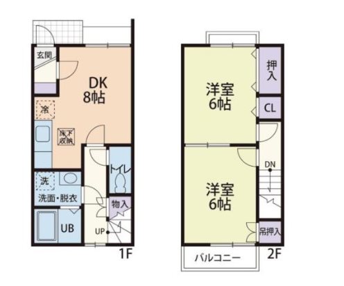 DUPLEX 秦野伍番館の間取り