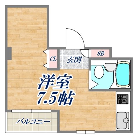 シャトー第9神戸の間取り