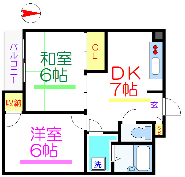 ヴェルデ和見の間取り