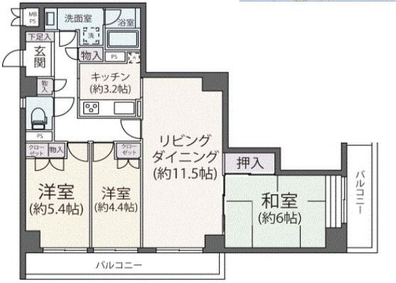 【ベルフォーレ新百合ヶ丘の間取り】