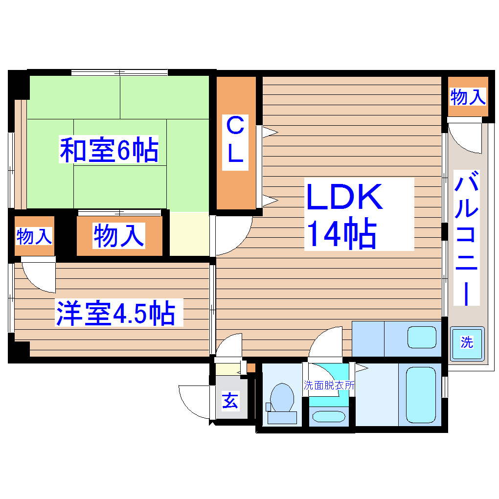 長島ビルの間取り