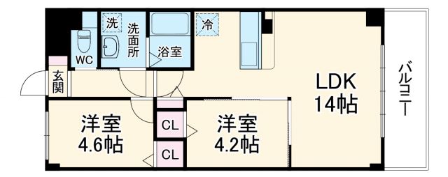 アルバス上新田の間取り