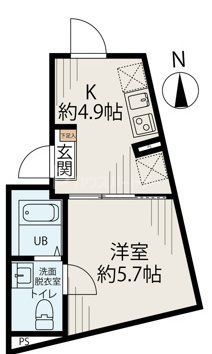 足立区江北のマンションの間取り