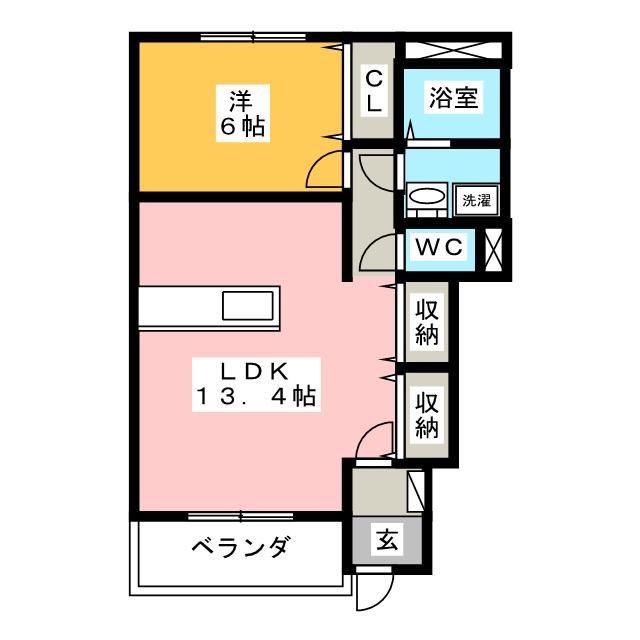 グリーンヒルズ西仙房の間取り