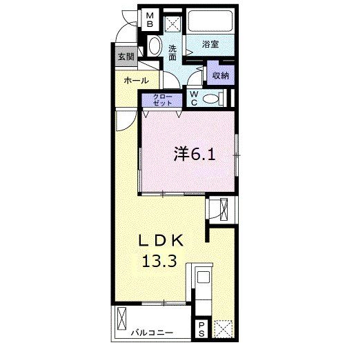 国分寺市西恋ヶ窪のマンションの間取り