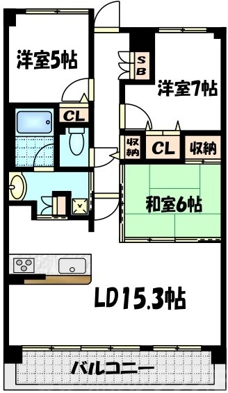 レスタージュ京都の間取り