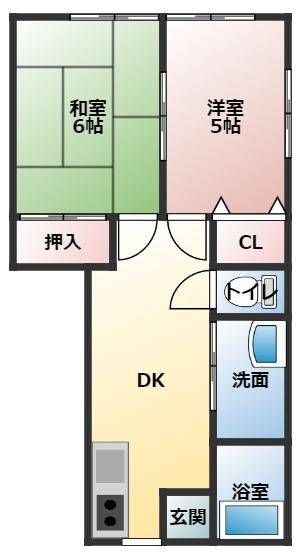 コーポ今庄の間取り