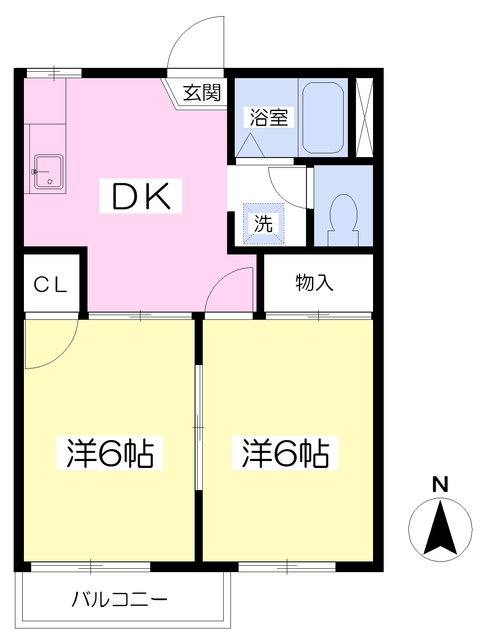 グランディ茂原ハイツＡの間取り