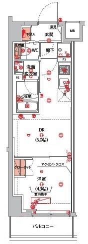 ハーモニーレジデンス山手サウス大塚の間取り