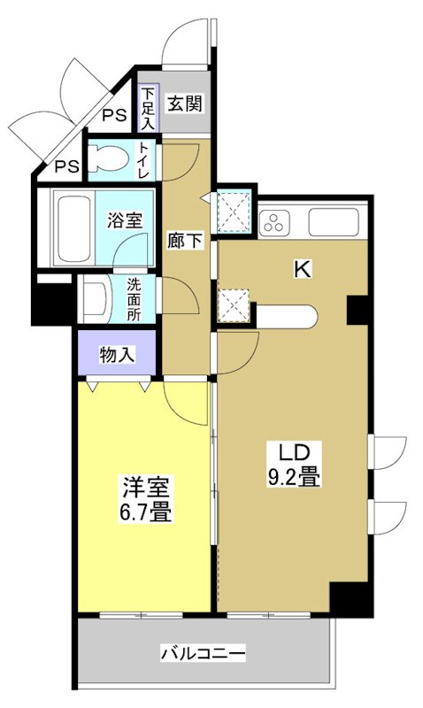 【佐鳴湖パークタウンサウス（南館）の間取り】