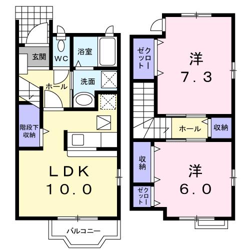 クラール　ブライトの間取り