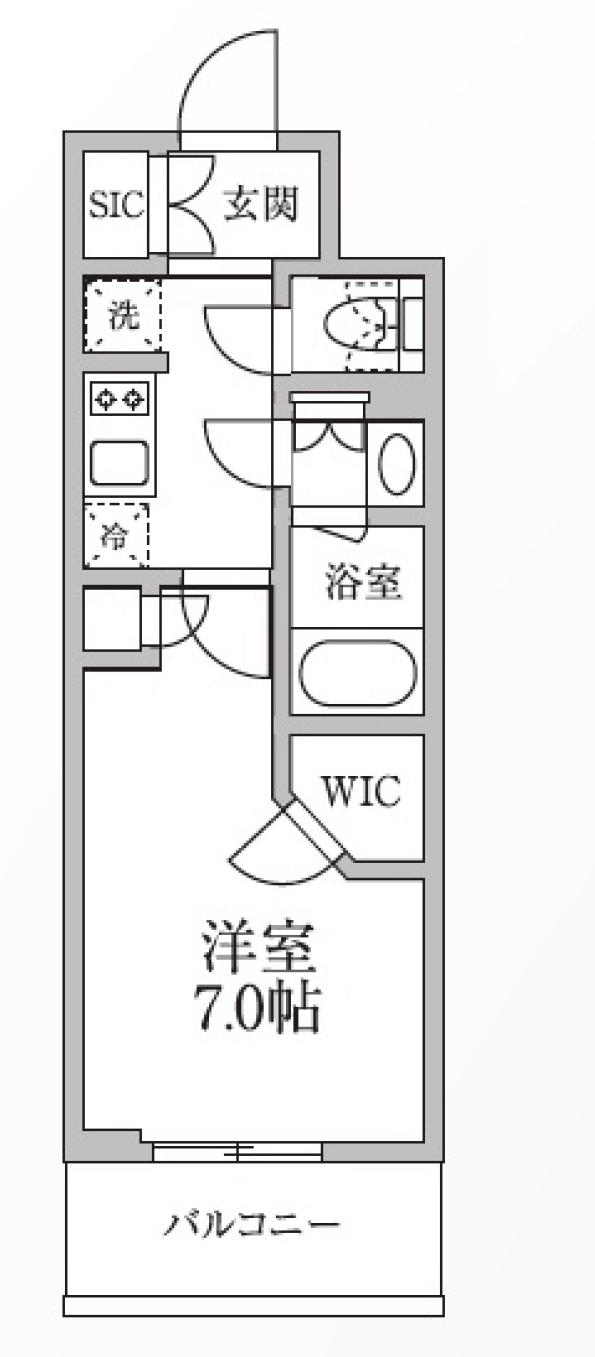 【台東区小島のマンションの間取り】