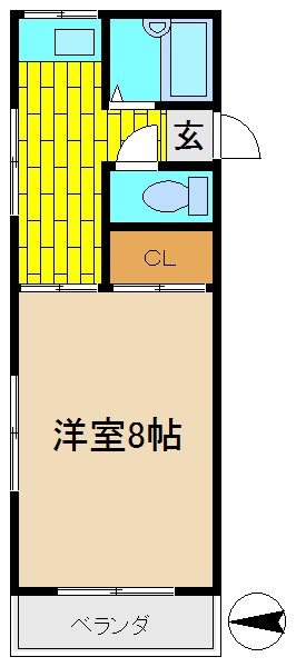 ほんだハイツクレストエムの間取り