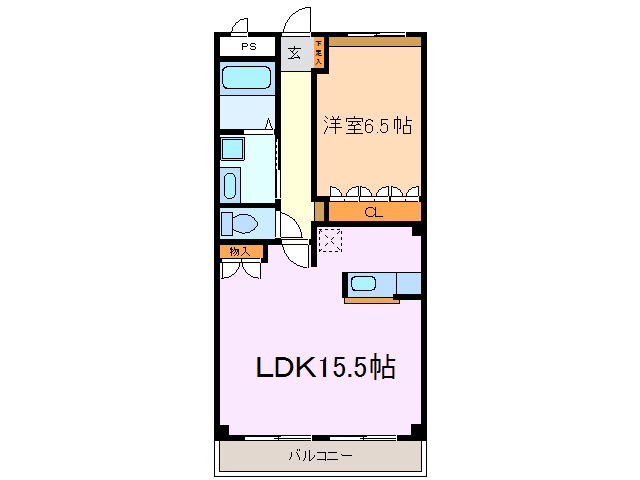 レインボーシティSの間取り