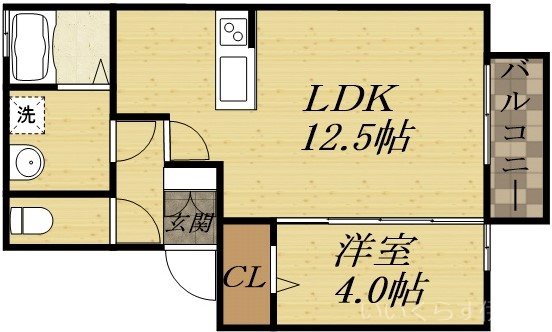 Ｅｓｐｏｉｒ土谷の間取り