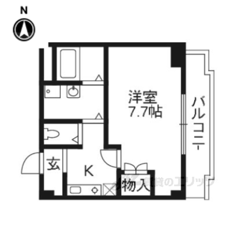 ステーション・フロント桂の間取り