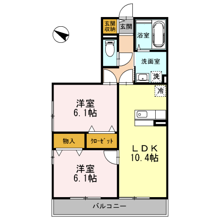 エスポワール開成の間取り