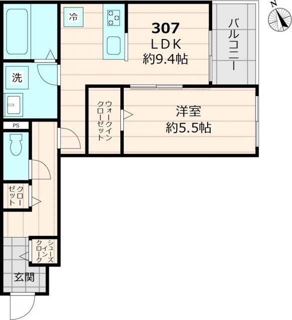 仮称ユアメゾン船堀Ｋの間取り