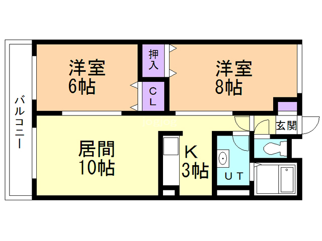 コーポ魁０２の間取り