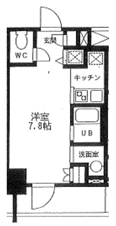 カスタリア門前仲町IIの間取り