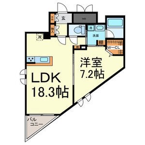 名古屋市東区東大曽根町のマンションの間取り