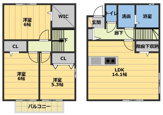 ＨＯＰＥ　ＳＴＥＬＬＡ　B棟の間取り