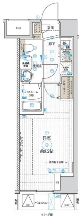 ベルグレード浅草の間取り