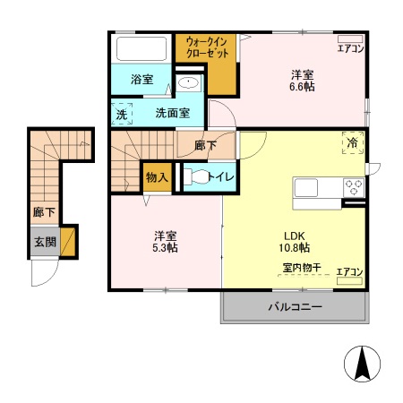 サンモールEの間取り