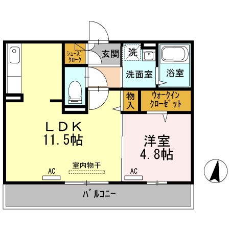 トレビナ秋根南の間取り