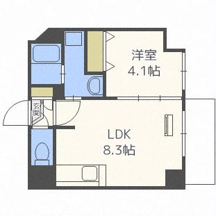 クラッセ北大通りIIIの間取り