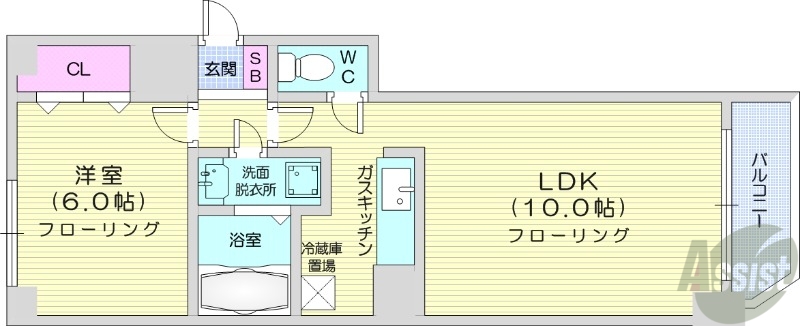 レジーナN20の間取り