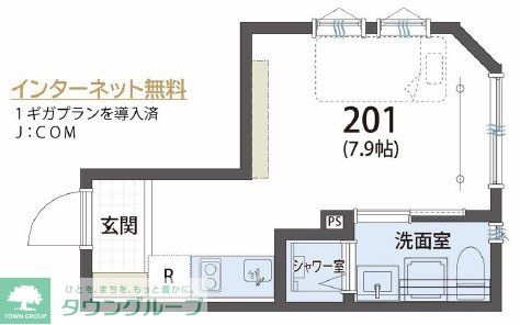 西東京市南町のアパートの間取り