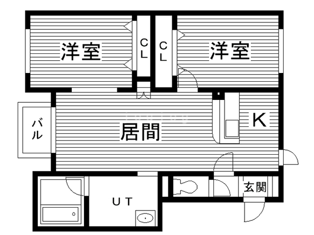 エアリータウンＡの間取り