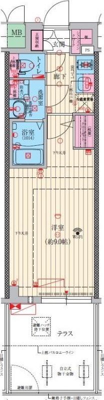 【豊中市螢池西町のマンションの間取り】